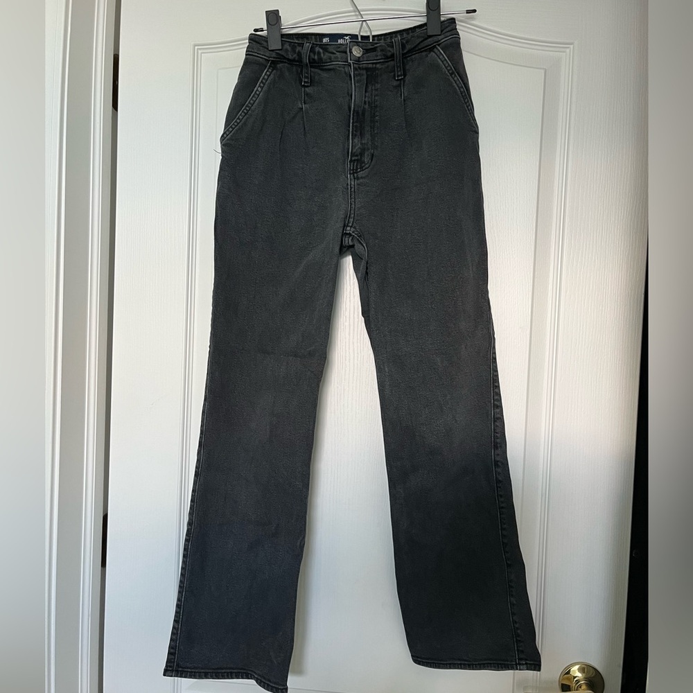 Hollister Black High Rise Dad Jeans